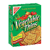 Nabisco Vegetable Thins baked snack crackers Left Picture